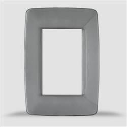 TAPA 3 MODULOS LUMINIC ROUND GRIS