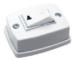 INTERRUPTOR EXTERIOR PULSADOR BLANCO 6A 