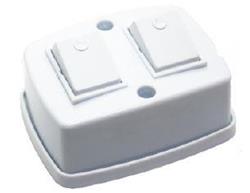 INTERRUPTOR EXTERIOR 2 PUNTOS BLANCO 6A